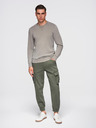 Ombre Clothing Beige Moška jopa Ombre oblačila
