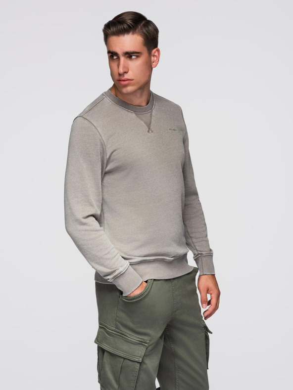 Ombre Clothing Beige Moška jopa Ombre oblačila