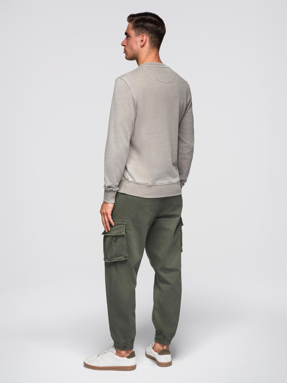 Ombre Clothing Beige Moška jopa Ombre oblačila