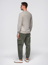 Ombre Clothing Beige Moška jopa Ombre oblačila