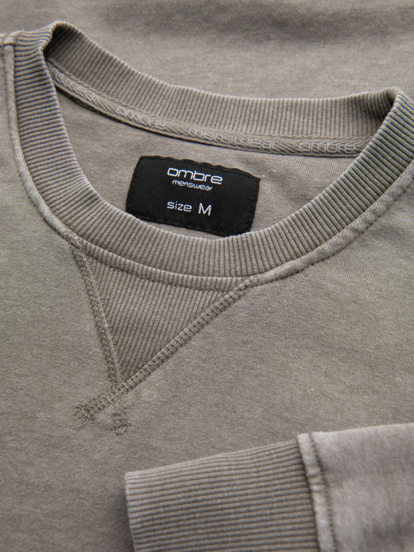 Ombre Clothing Beige Moška jopa Ombre oblačila