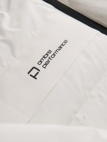 Ombre Clothing Kremasta moška prešita zimska jakna Ombre Oblačila