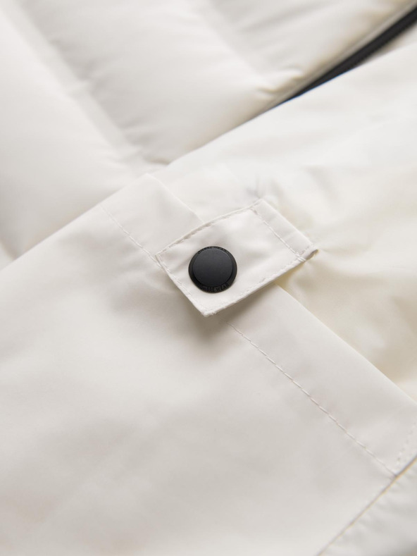 Ombre Clothing Kremasta moška prešita zimska jakna Ombre Oblačila