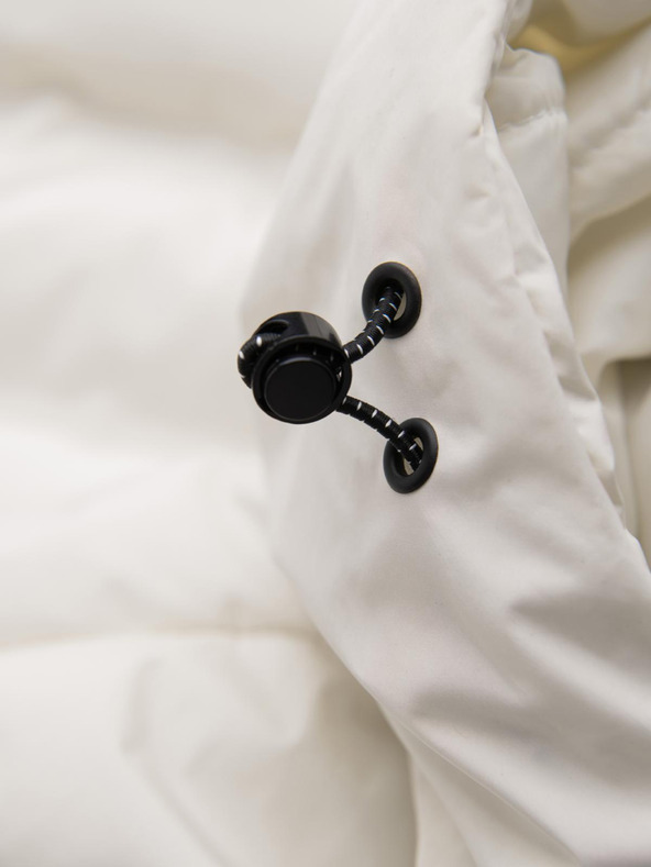 Ombre Clothing Kremasta moška prešita zimska jakna Ombre Oblačila