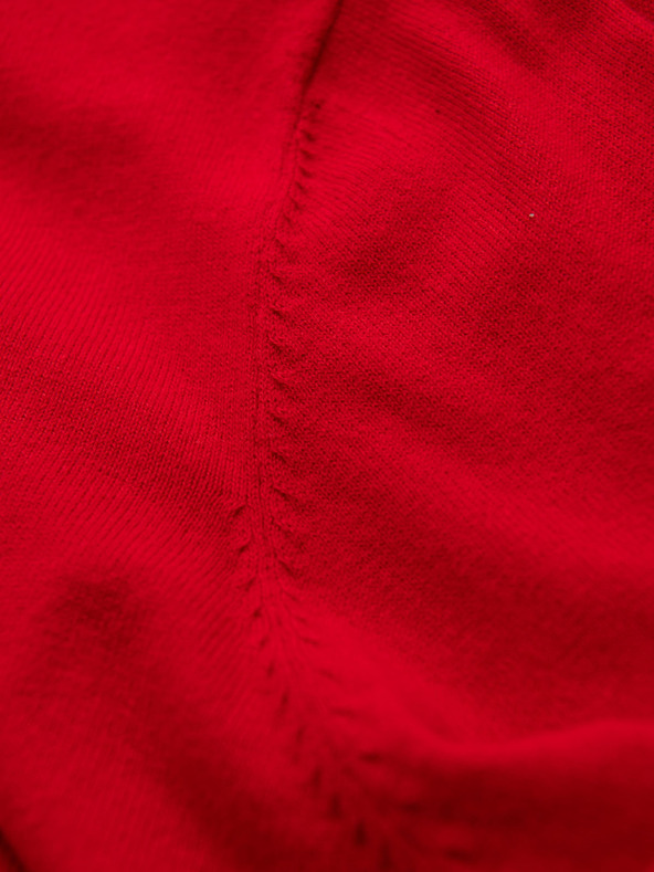 Ombre Clothing Rdeča moška majica z ovratnikom Ombre oblačila