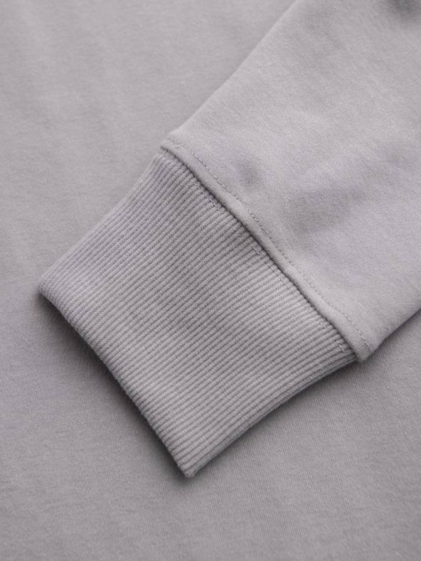 Ombre Clothing Svetlo siva Moška jopa z ovratnikom Ombre Oblačila