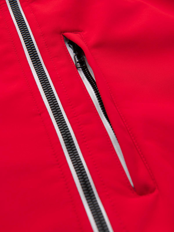 Ombre Clothing Rdeča moška softshell jakna Ombre Clothing