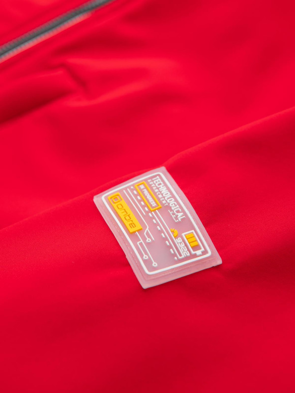 Ombre Clothing Rdeča moška softshell jakna Ombre Clothing