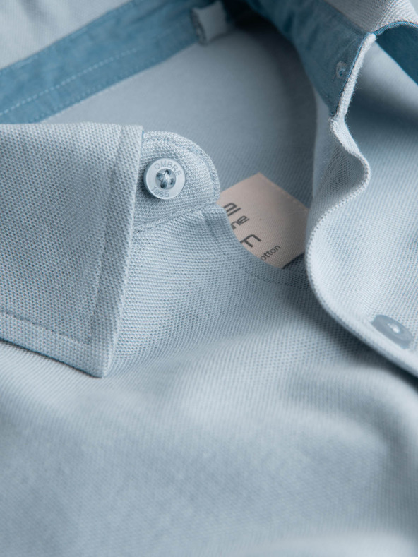 Ombre Clothing Svetlo modra moška srajca K540