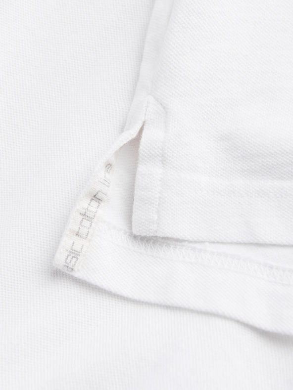 Ombre Clothing Bela moška osnovna polo majica Ombre Clothing