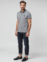 Ombre Clothing Črna moška črtasta polo majica Ombre Clothing