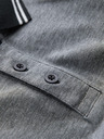 Ombre Clothing Črna moška črtasta polo majica Ombre Clothing