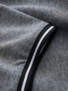 Ombre Clothing Črna moška črtasta polo majica Ombre Clothing