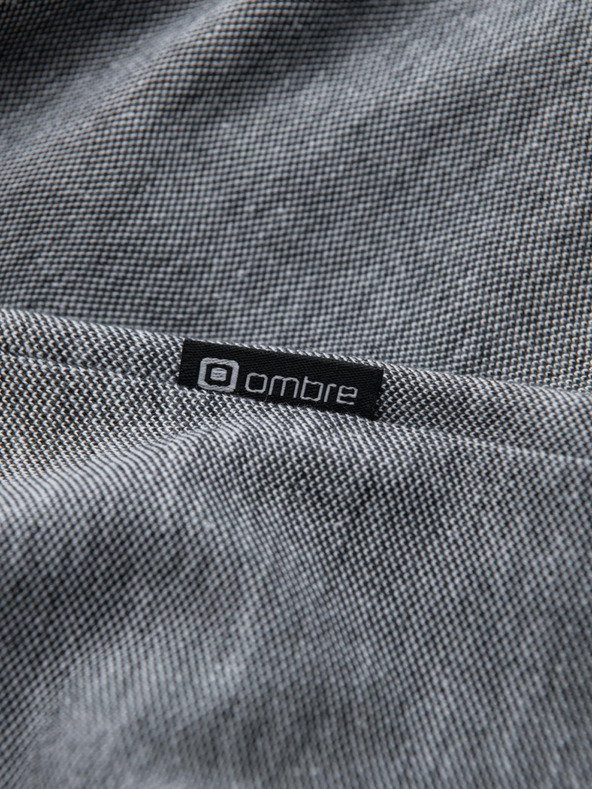 Ombre Clothing Črna moška črtasta polo majica Ombre Clothing