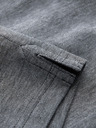 Ombre Clothing Črna moška črtasta polo majica Ombre Clothing