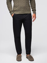 Ombre Clothing Črne moške hlače chino z okrasnim pasom Ombre Clothing