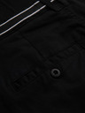 Ombre Clothing Črne moške hlače chino z okrasnim pasom Ombre Clothing