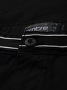 Ombre Clothing Črne moške hlače chino z okrasnim pasom Ombre Clothing