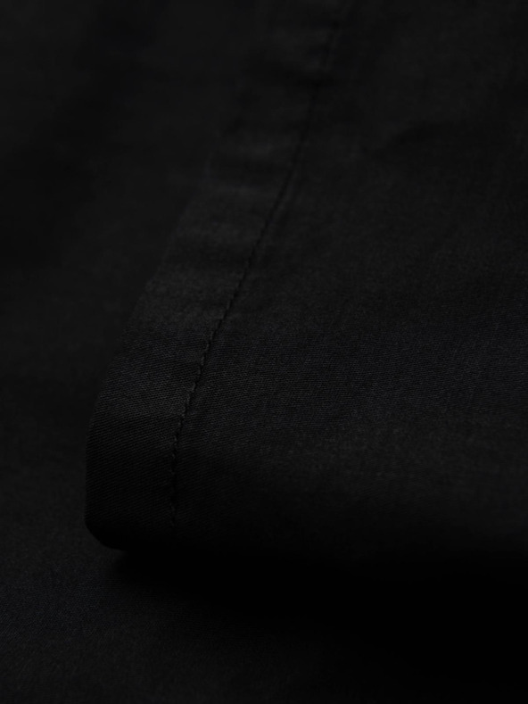 Ombre Clothing Črne moške hlače chino z okrasnim pasom Ombre Clothing