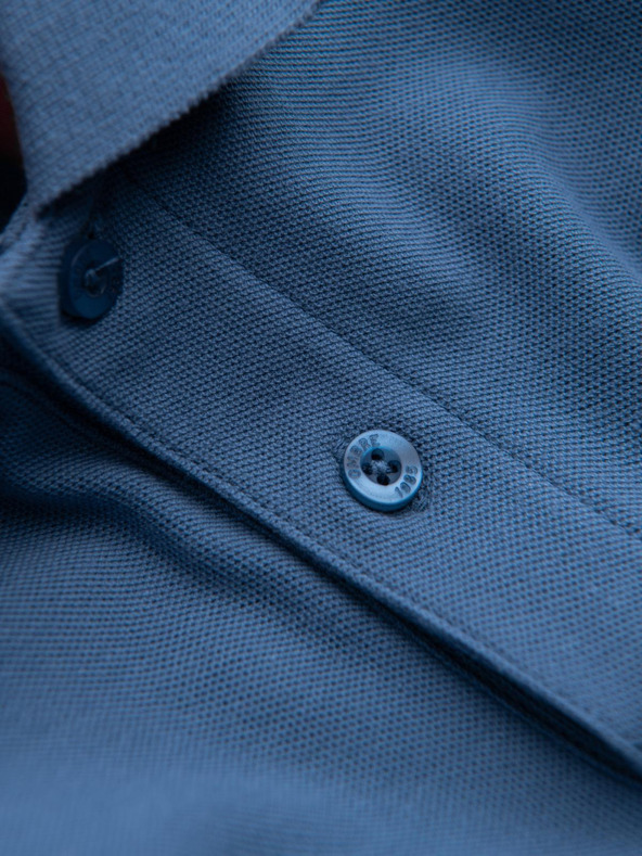 Ombre Clothing Modra moška osnovna polo majica Ombre Clothing