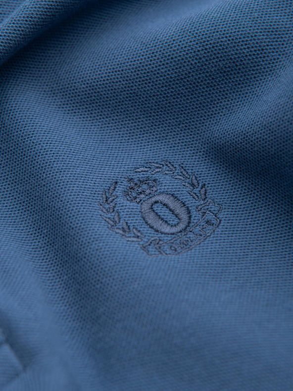 Ombre Clothing Modra moška osnovna polo majica Ombre Clothing