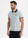 Ombre Clothing Siva moška polo majica Ombre Clothing