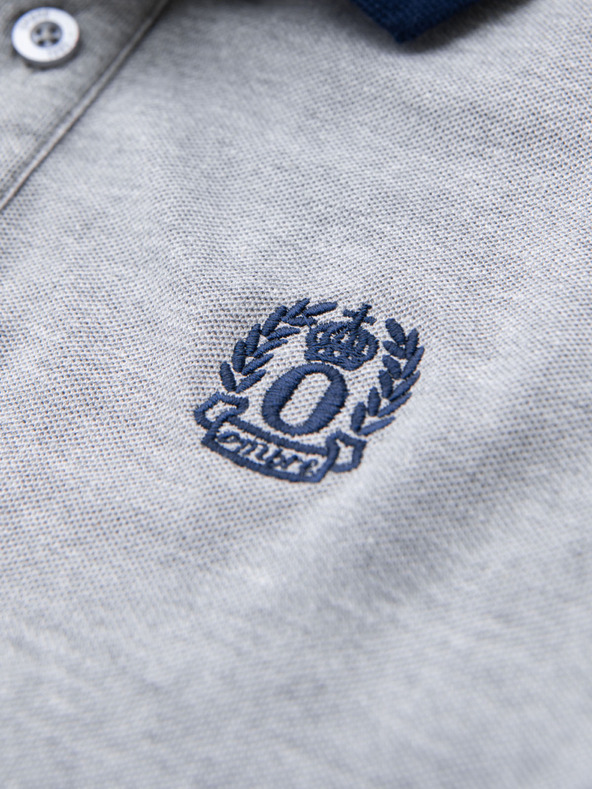 Ombre Clothing Siva moška polo majica Ombre Clothing