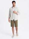Ombre Clothing Zelene moške osnovne športne hlače Ombre Clothing