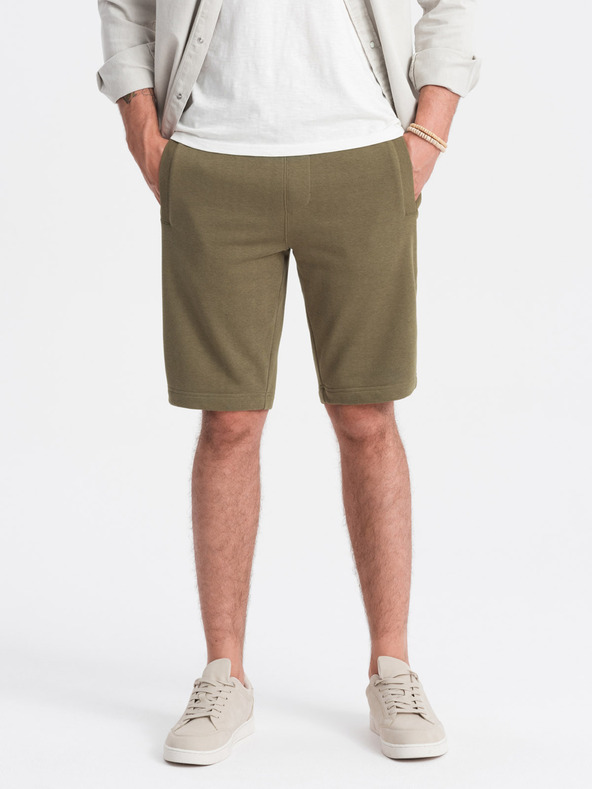 Ombre Clothing Zelene moške osnovne športne hlače Ombre Clothing