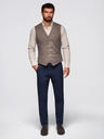 Ombre Clothing Temno modre moške hlače chino z okrasnim pasom Ombre Clothing