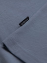 Ombre Clothing Modra moška osnovna majica Ombre Clothing