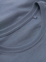 Ombre Clothing Modra moška osnovna majica Ombre Clothing
