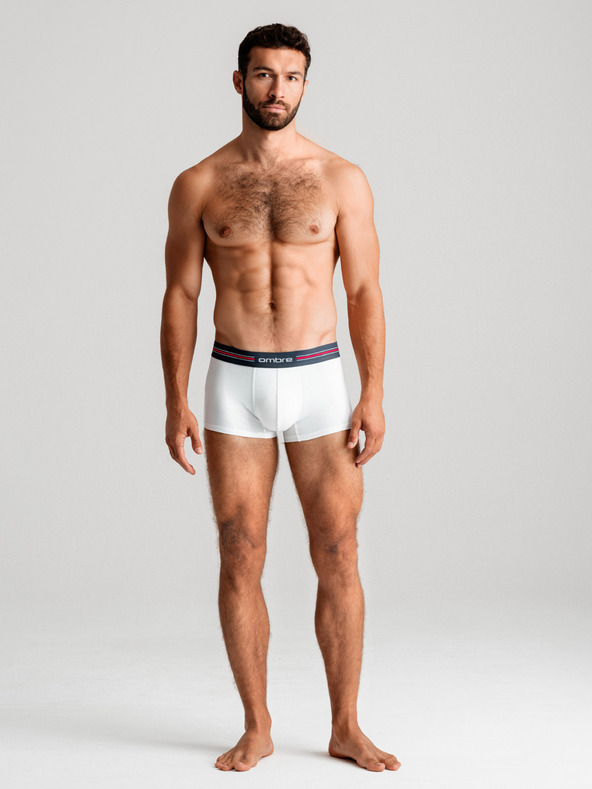Ombre Clothing Klasične moške boksarice s črto in elastiko Ombre Clothing