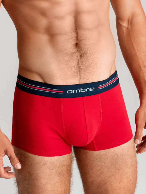 Ombre Clothing Klasične moške boksarice s črto in elastiko Ombre Clothing