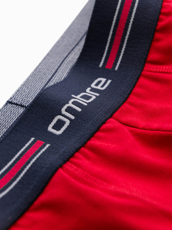 Ombre Clothing Klasične moške boksarice s črto in elastiko Ombre Clothing