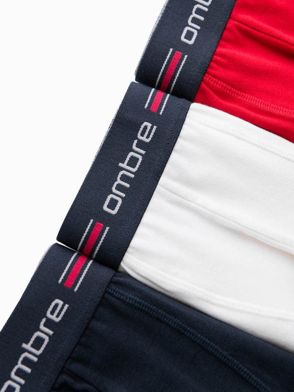 Ombre Clothing Klasične moške boksarice s črto in elastiko Ombre Clothing