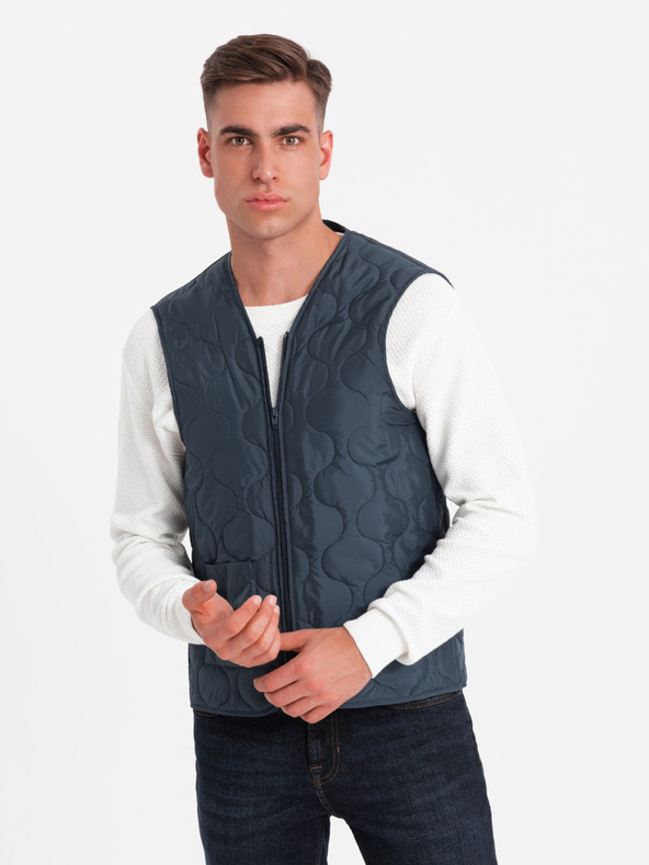 Ombre Clothing Moški enoramelni plašč z ovratnikom in spodnjim delom plašča Ombre oblačila