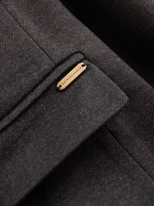 Ombre Clothing Ombre Clothing moška rjava jakna s stoječim ovratnikom