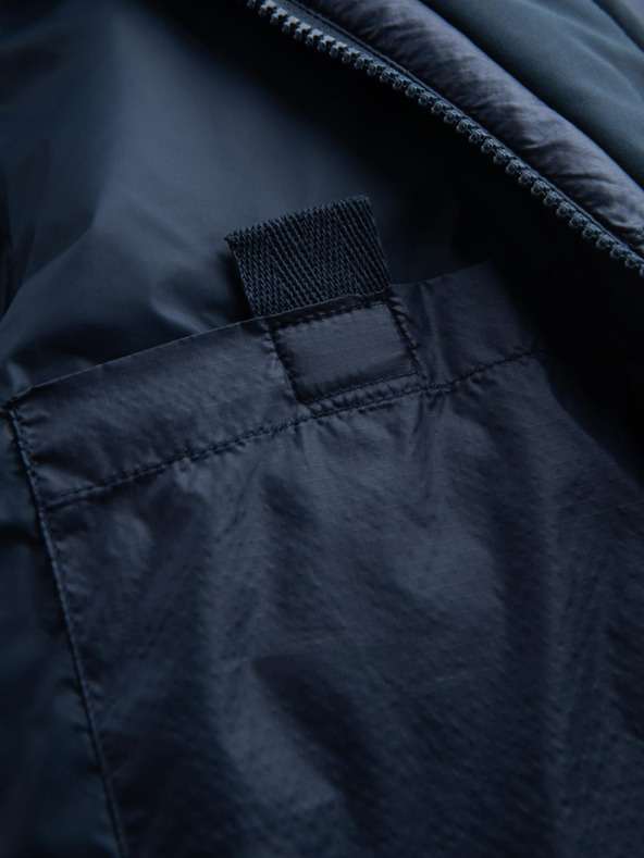 Ombre Clothing Moška prešita dolga jakna z velikimi žepi Ombre Clothing