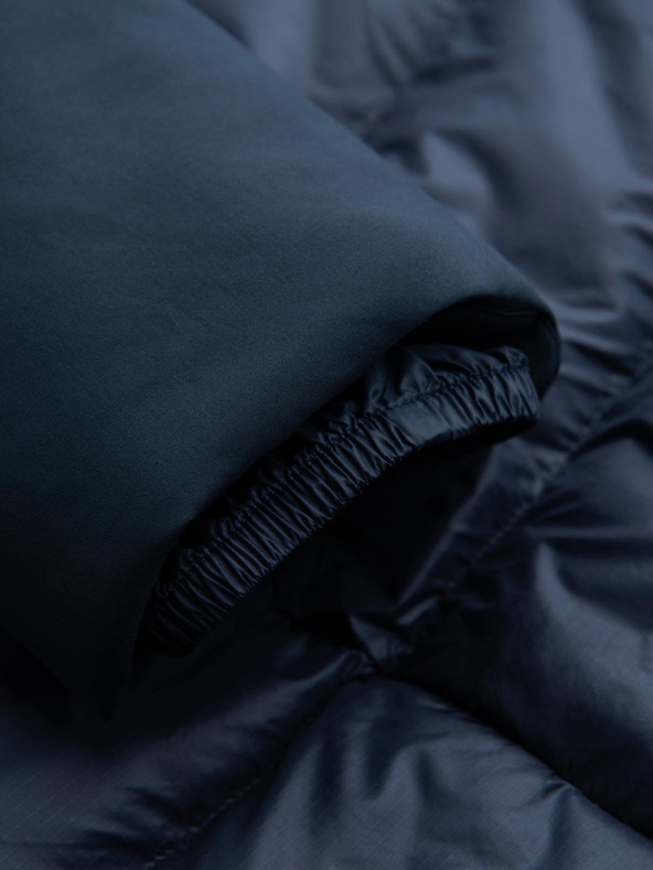 Ombre Clothing Moška prešita dolga jakna z velikimi žepi Ombre Clothing