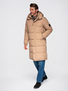 Ombre Clothing Moška prešita dolga jakna parka s snemljivo kapuco Ombre Clothing