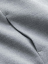 Ombre Clothing Moška jakna parka z visokim ovratnikom in asimetričnim zapenjanjem siva Ombre oblačila