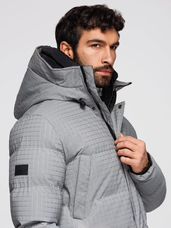 Ombre Clothing Moška zunanja dolga jakna parka Ombre Clothing