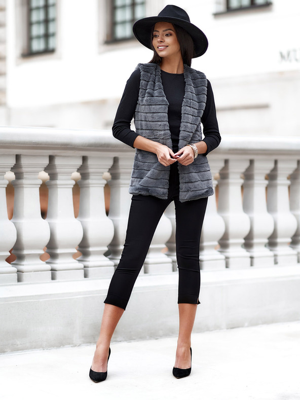 Edoti EDOTI Ženski telovnik, temno siv