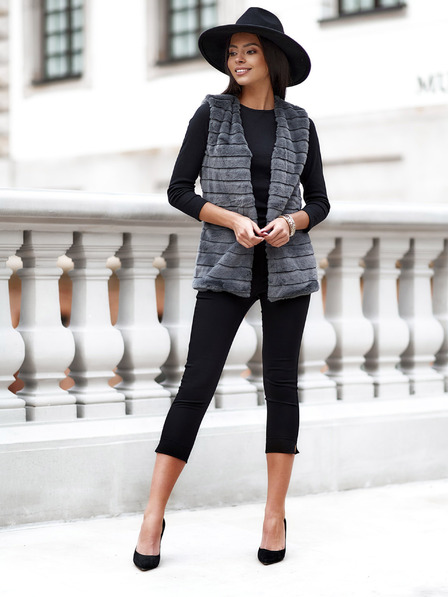 Edoti EDOTI Ženski telovnik, temno siv