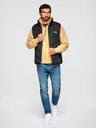 Ombre Clothing Moški prešiti telovnik z neonskimi poudarki Ombre Clothing