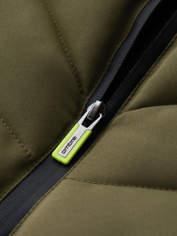 Ombre Clothing Moški prešiti telovnik z neonskimi poudarki Ombre Clothing