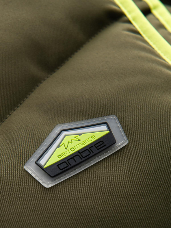 Ombre Clothing Moški prešiti telovnik z neonskimi poudarki Ombre Clothing