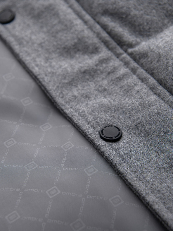 Ombre Clothing Moška jakna s kapuco Ombre oblačila