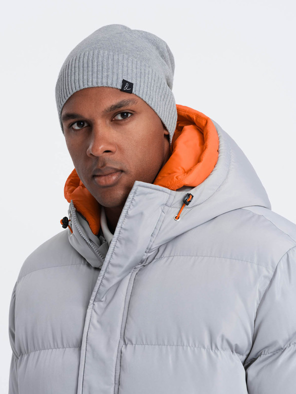 Ombre Clothing Moška bombažna pletena zimska kapa Ombre oblačila